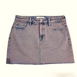 PACSUN Cotton Candy Low Rise Cut Off Distressed Mini Jean Skirt‎ Small 25